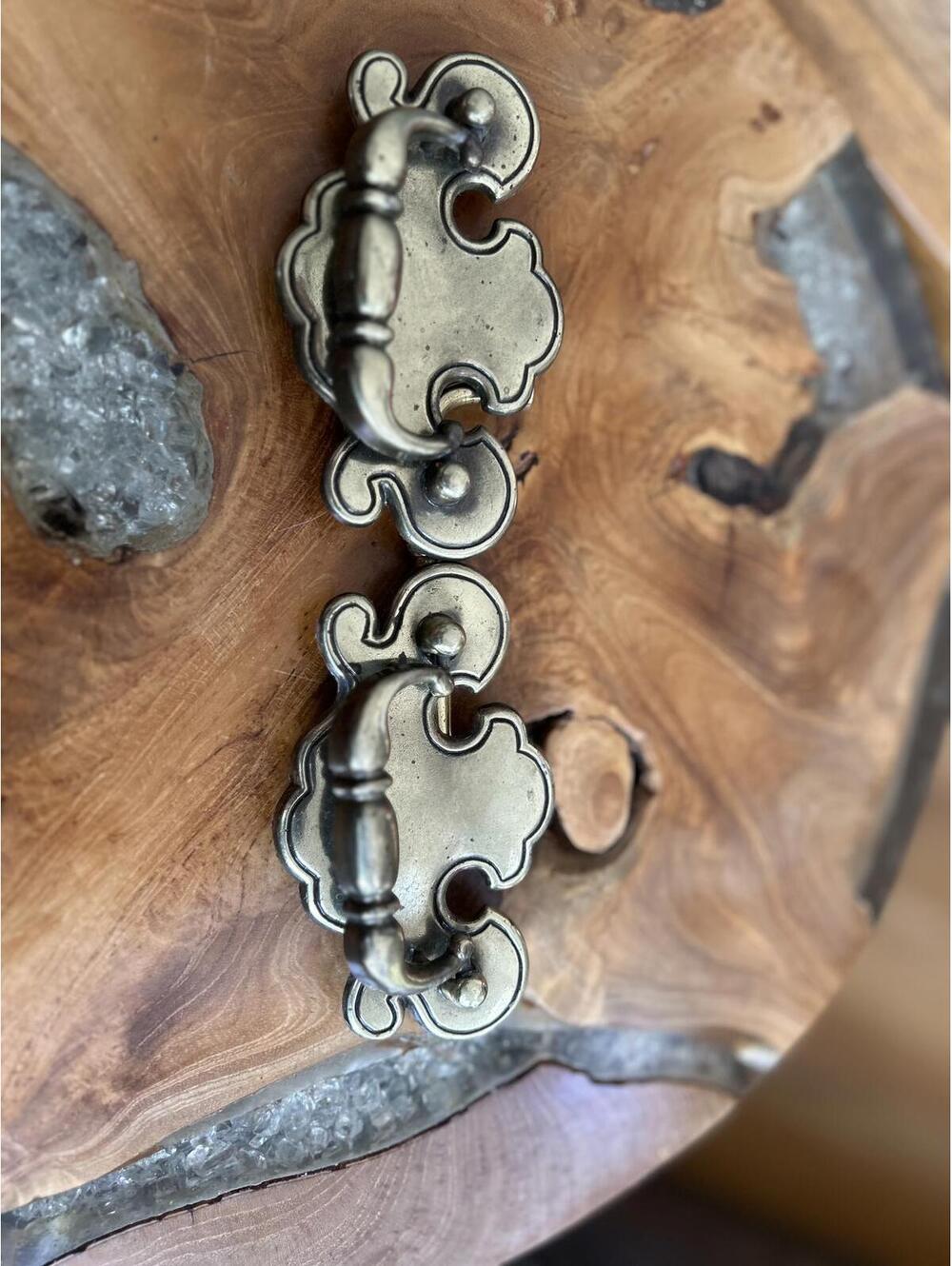 Vintage Brass Drawer Pulls Handles Set of 2